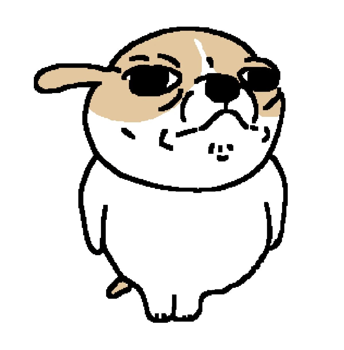 Yes Sir Dog standing